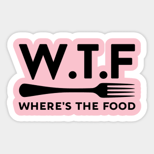 WTF - Where's the Food Sticker
